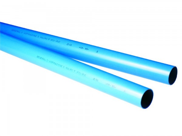 Tubo PVC in blu