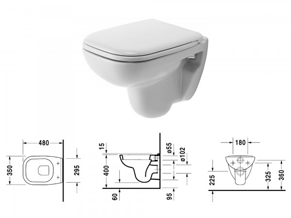 D-Code - Hänge WC Compact 6 Liter