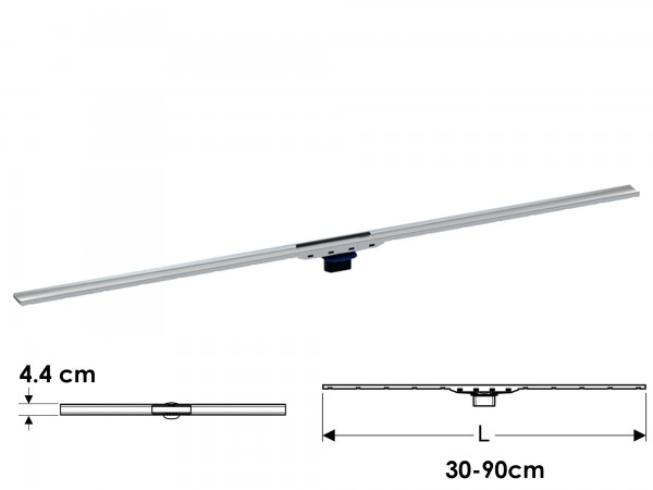 Abdeckung Duschrinne CleanLine80 90cm - Inox